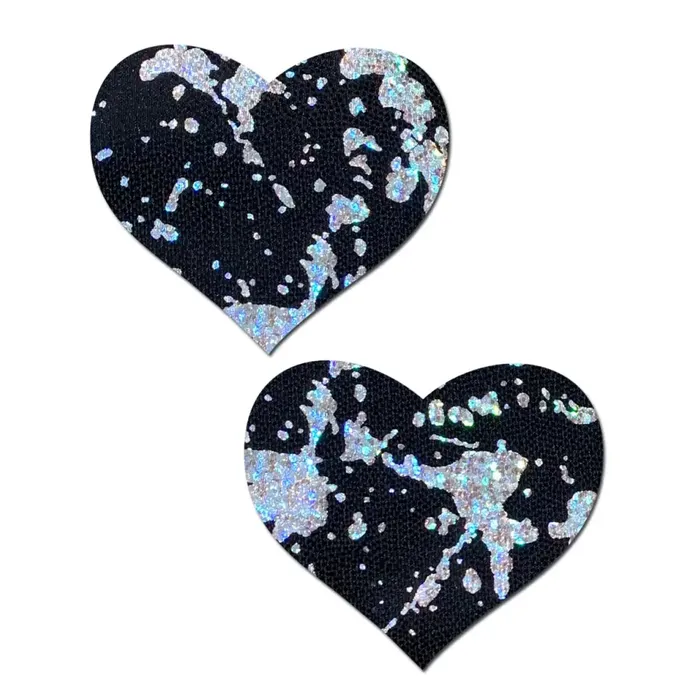 Pastease Splatter Holographic Heart Pastease Anal