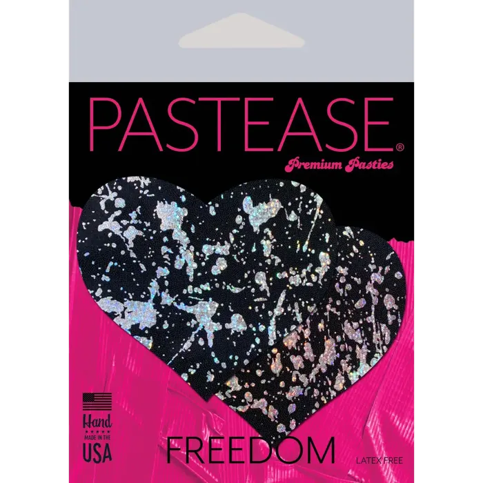 Pastease Splatter Holographic Heart Pastease Anal