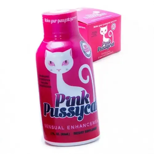Pink Pussycat Female Enhancer Shot 2 oz 12Pack Display Cousins Group Inc Vibrators Pink Pussycat Female Enhancer Shot 2 oz 12Pack Display Cousins Group Inc Vibrators
