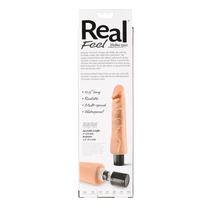 Pipedream Real Feel 10 Vibrating Dildo 105 Beige Pipedream Products Dildos