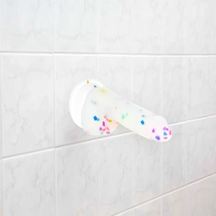 PL Female Sex Toys Pure Love Party Time Silicone Dildo With Suction Base 75 In Frosted Confetti