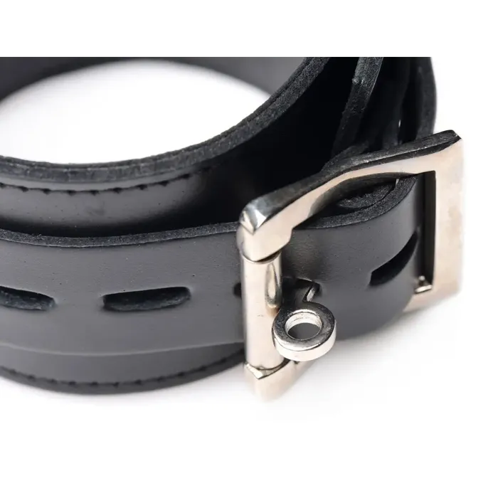 Restraints Strict Leather Leather Wrapped Spreader Bar With Cuffs Restraints Strict Leather Leather Wrapped Spreader Bar With Cuffs