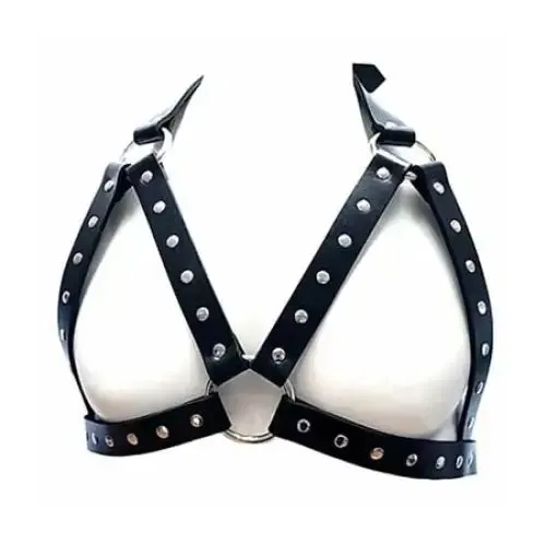 Rouge Anal Female Chest Harness BLACK