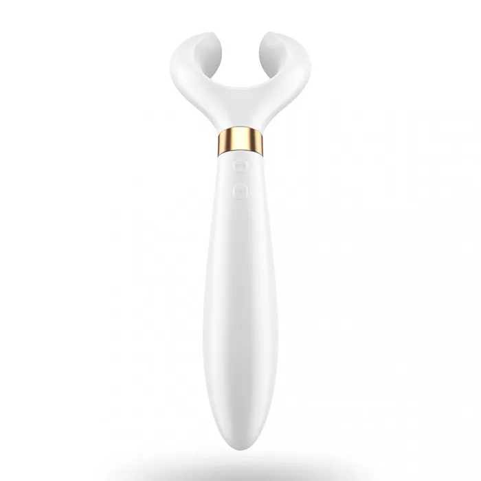 Satisfyer Vibrators Satisfyer Partner Multifun Vibrator 3 White Silicone MultiUse Vibrator Satisfyer Vibrators Satisfyer Partner Multifun Vibrator 3 White Silicone MultiUse Vibrator