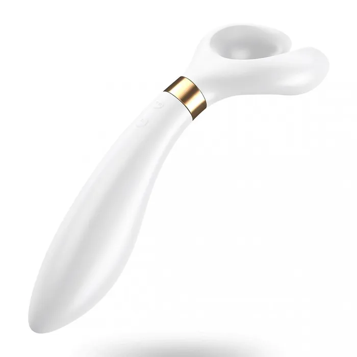 Satisfyer Vibrators Satisfyer Partner Multifun Vibrator 3 White Silicone MultiUse Vibrator