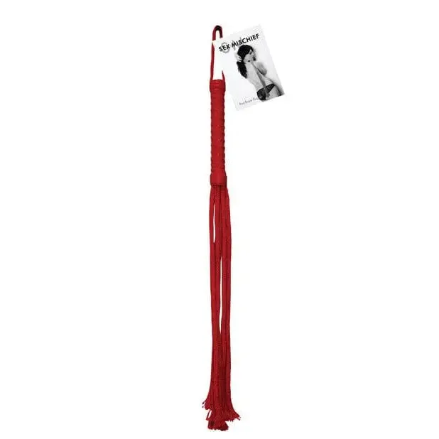Sex Mischief Vibrators Sex Mischief Rope Flogger Red