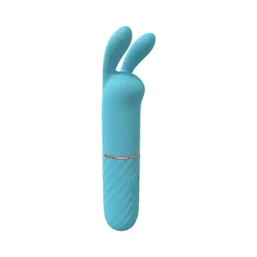 SHOTS AMERICA LoveLine Dona 10 Speed Vibrating MiniRabbit Silicone Rechargeable Waterproof Blue Female Sex Toys SHOTS AMERICA LoveLine Dona 10 Speed Vibrating MiniRabbit Silicone Rechargeable Waterproof Blue Female Sex Toys