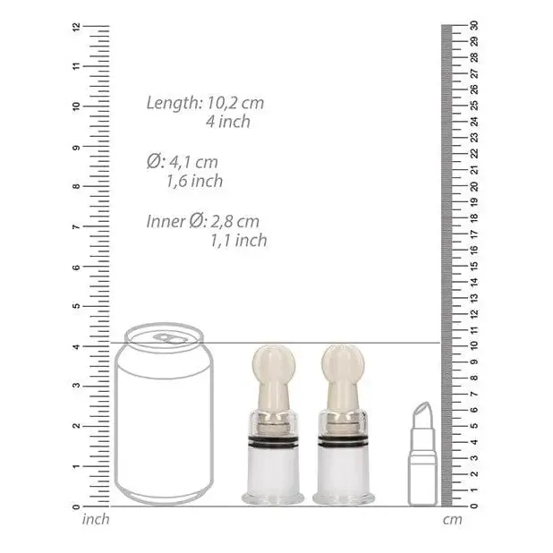 Shots America Shots Pumped Nipple Suction Set Medium Clear Anal Shots America Shots Pumped Nipple Suction Set Medium Clear Anal