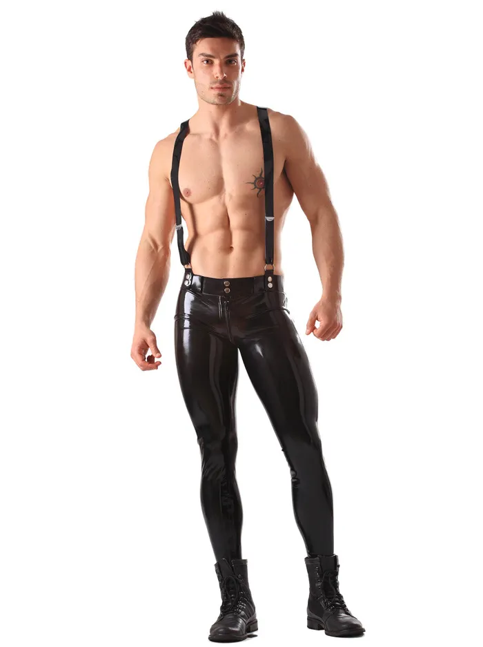 Skinny Latex Jeans With Braces HonourSkintwocom Male Sex Toys