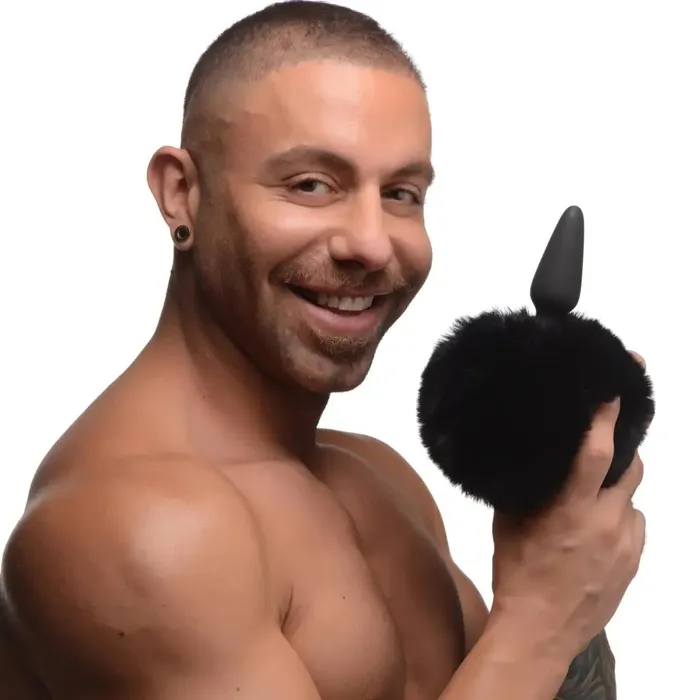 Tailz Small Anal Plug With Interchangeable Bunny Tail Male Sex Toys