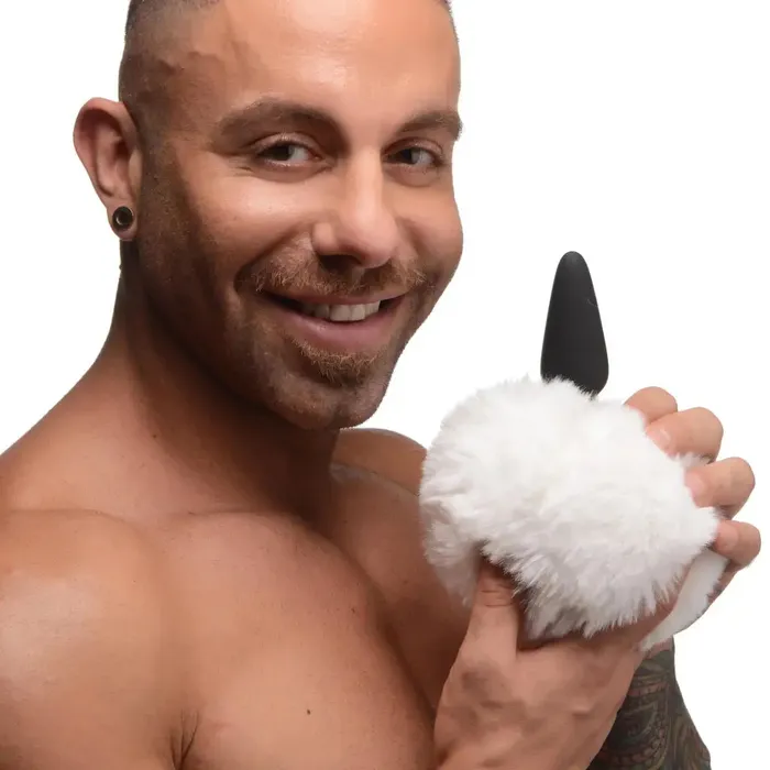 Tailz Small Anal Plug With Interchangeable Bunny Tail Male Sex Toys