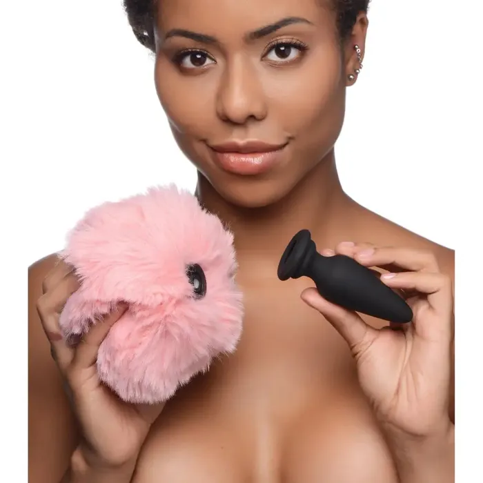 Tailz Small Anal Plug With Interchangeable Bunny Tail Male Sex Toys