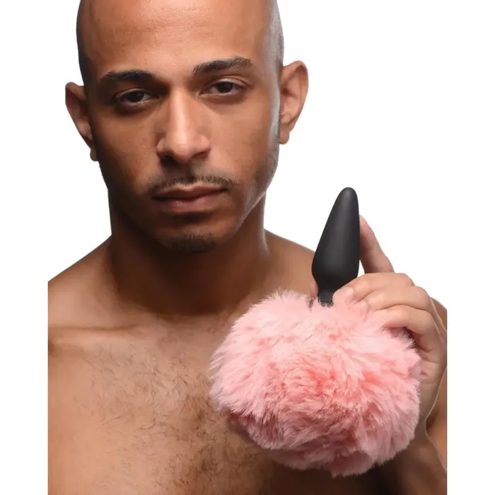 Tailz Small Anal Plug With Interchangeable Bunny Tail Male Sex Toys