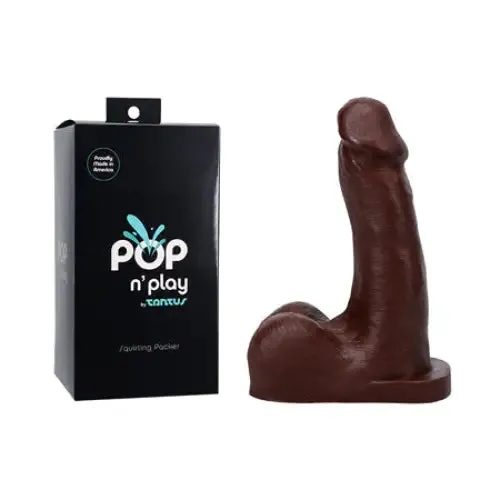 Tantus POP n Play Squirting Packer Espresso Tantus Vibrators