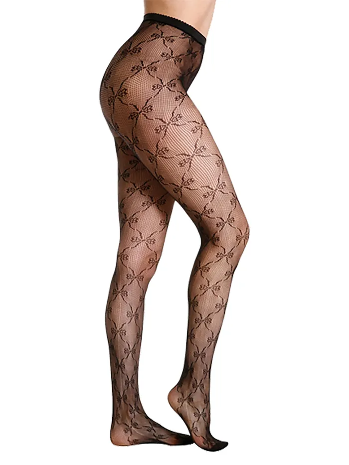 Teddies And Bodies HonourSkintwocom Black Bow Tie Lace Tights One Size Teddies And Bodies HonourSkintwocom Black Bow Tie Lace Tights One Size