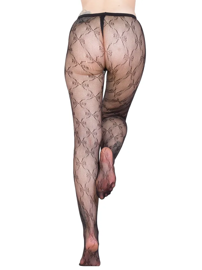Teddies And Bodies HonourSkintwocom Black Bow Tie Lace Tights One Size Teddies And Bodies HonourSkintwocom Black Bow Tie Lace Tights One Size