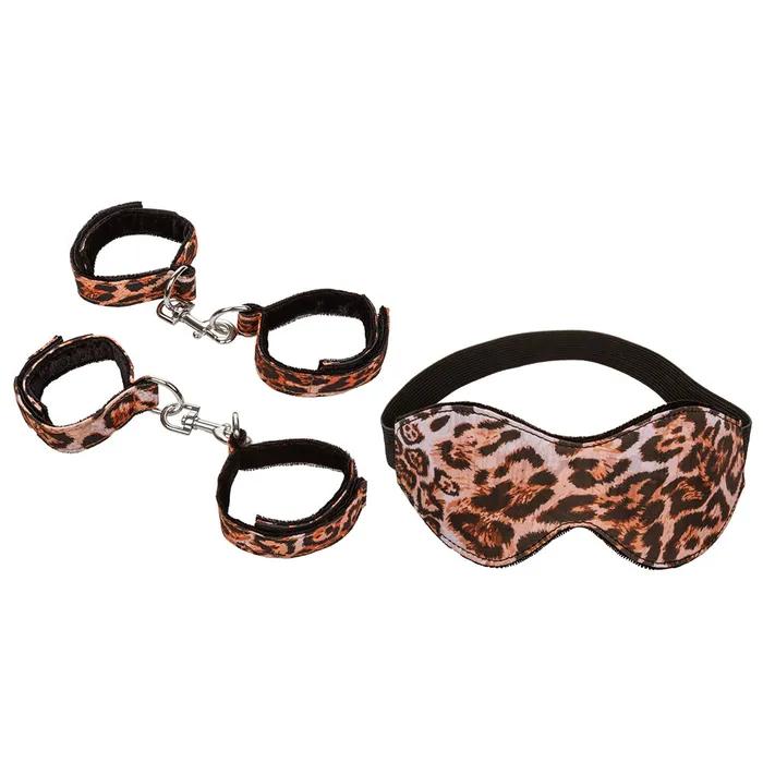 Unleashed Surrender Leopard Bondage Set CalExotics Couples