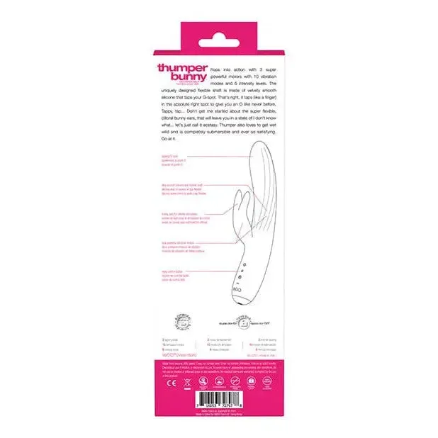 Vedo Thumper Bunny Rechargeable Dual Vibe VDO Vibrators Vedo Thumper Bunny Rechargeable Dual Vibe VDO Vibrators