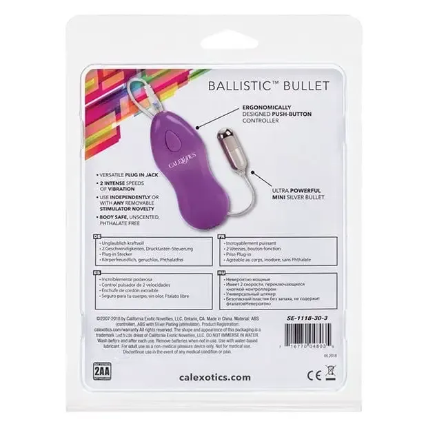 Vibrators CalExotics Ballistic Mini Wpurple Controller