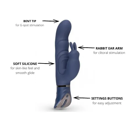 Vibrators Easytoys Midnight Rabbit Vibrator by Easy Toys