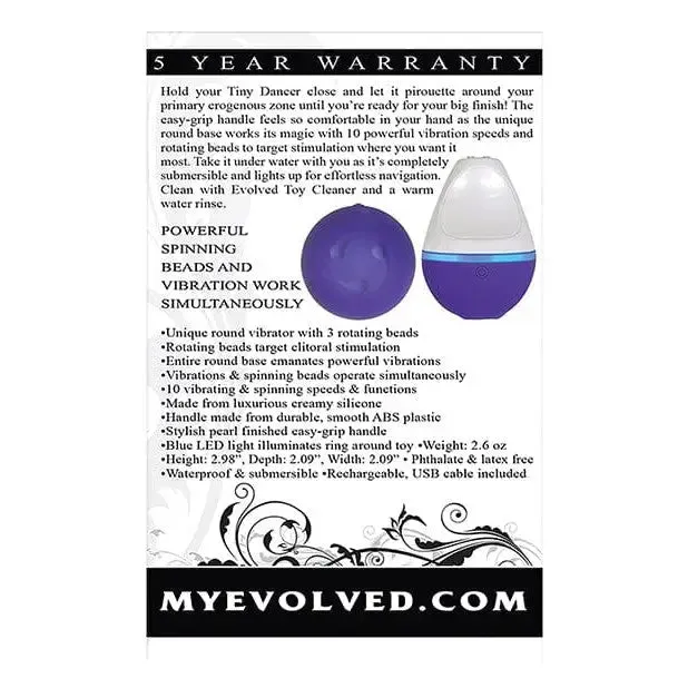 Vibrators Evolved Tiny Dancer Rechargeable Vibrating and Rotating Stimulator Evolved