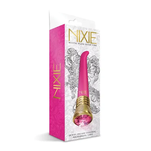 Vibrators Global Novelties LLC Nixie Mystic Wave Satin GSpot Vibe Pink Tourmaline Vibrators Global Novelties LLC Nixie Mystic Wave Satin GSpot Vibe Pink Tourmaline