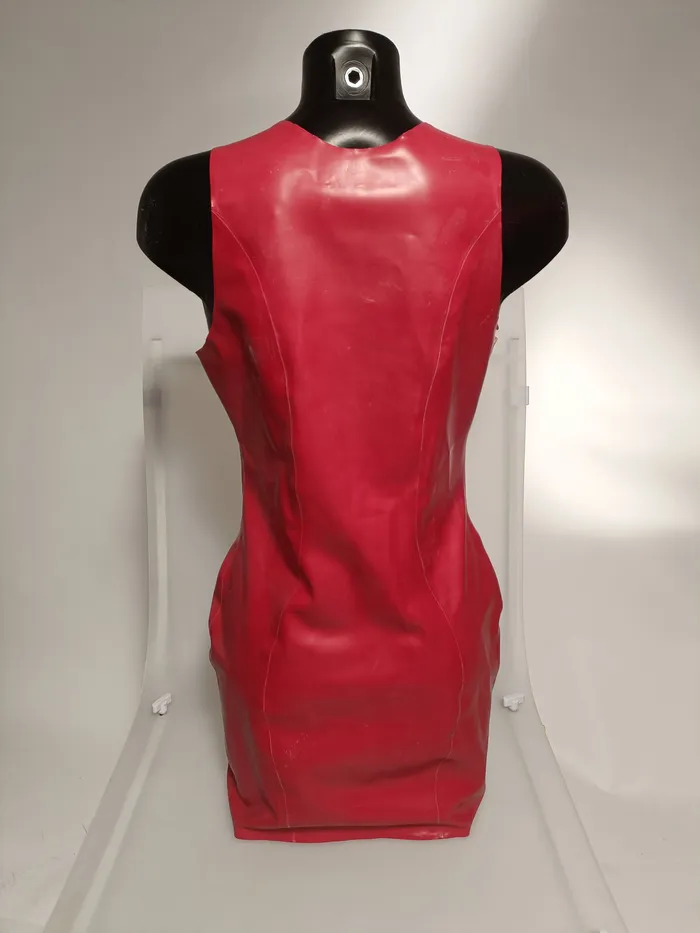 Vibrators HonourSkintwocom Clearance Latex Vest Dress In Red Size L