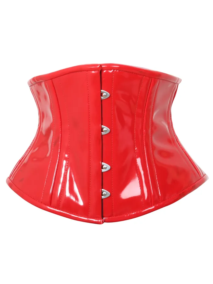 Vibrators HonourSkintwocom Red PVC Underbust Corset