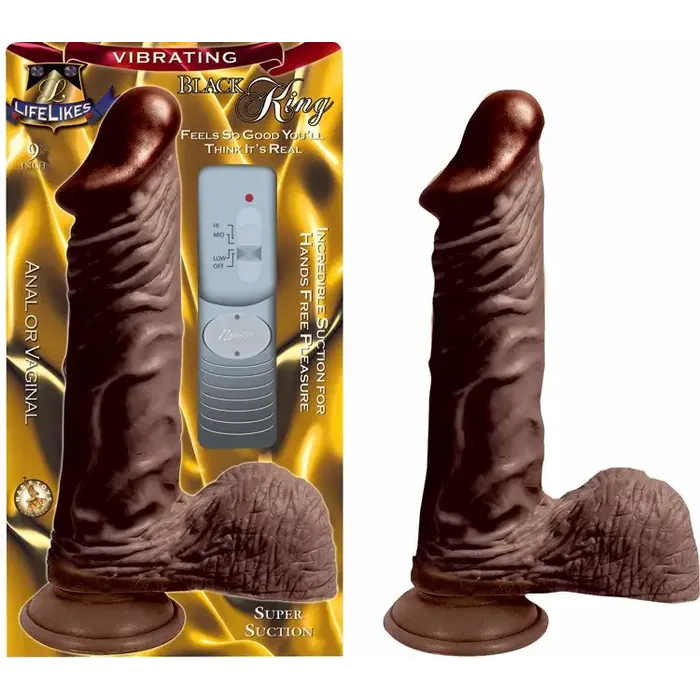 Vibrators Nasstoys Lifelike Vibrating Black King