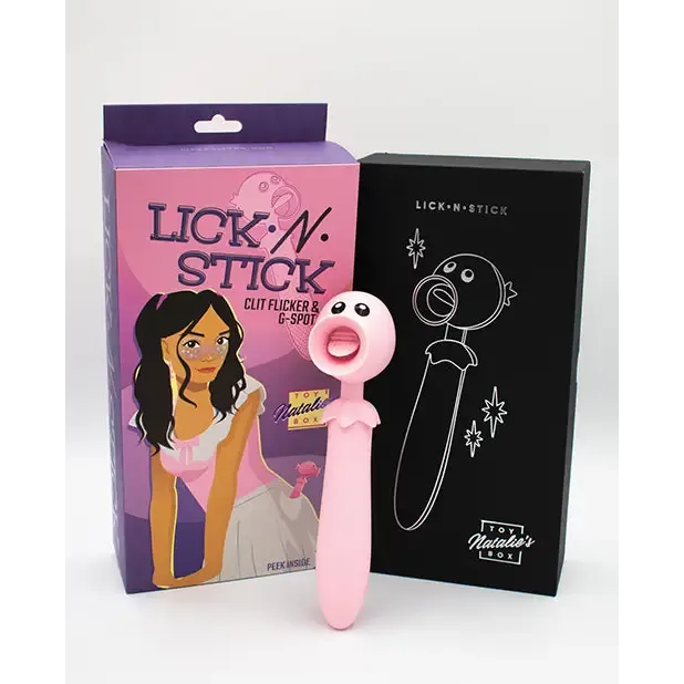 Vibrators Natalies Toy Box Lick N Stick Clit Flicker Gspot Vibe Pink Like A Kitten