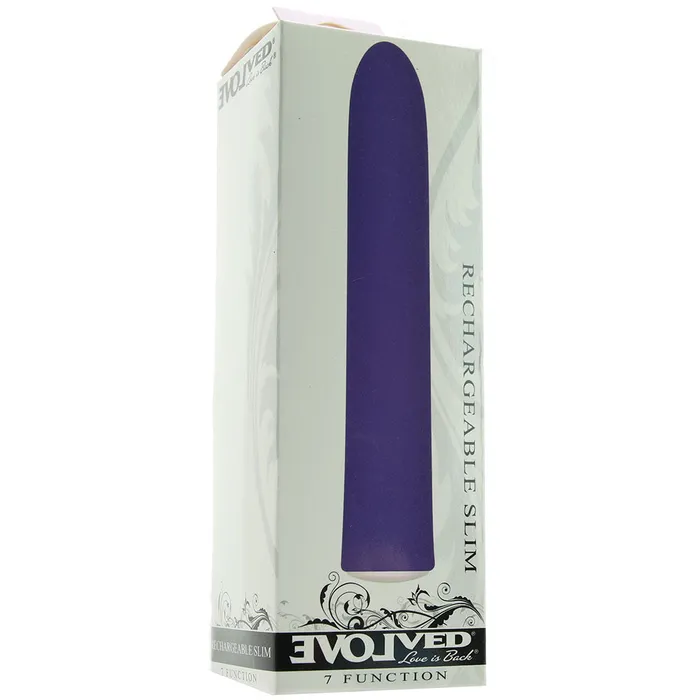 Vibrators Rechargeable Slim Vibe in Purple Evolved Novelties