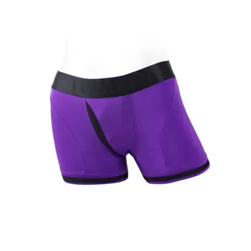 Vibrators SpareParts Hardware SpareParts Tomboii Nylon Boxer Briefs Harness PurpleBlack Size 2XL Vibrators SpareParts Hardware SpareParts Tomboii Nylon Boxer Briefs Harness PurpleBlack Size 2XL