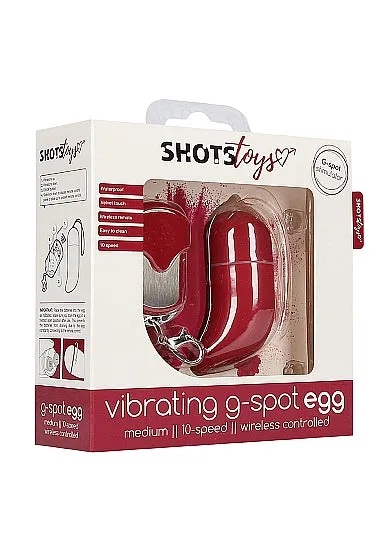 Wireless Vibrating GSpot Egg Medium Red HonourSkintwocom Vibrators