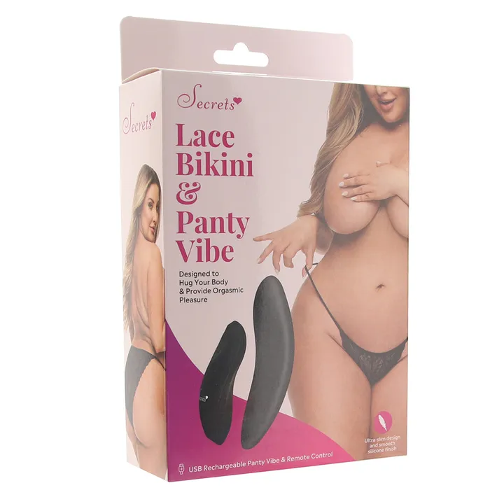 XGen Anal Black Lace Bikini Remote Panty Vibe XL XGen Anal Black Lace Bikini Remote Panty Vibe XL