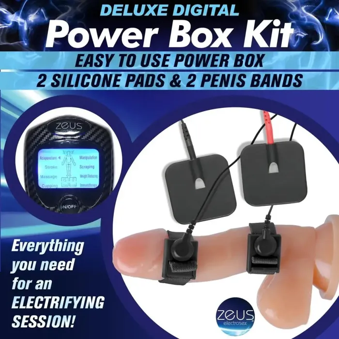 Zeus Electrosex Vibrators Deluxe Power Estim Box Kit