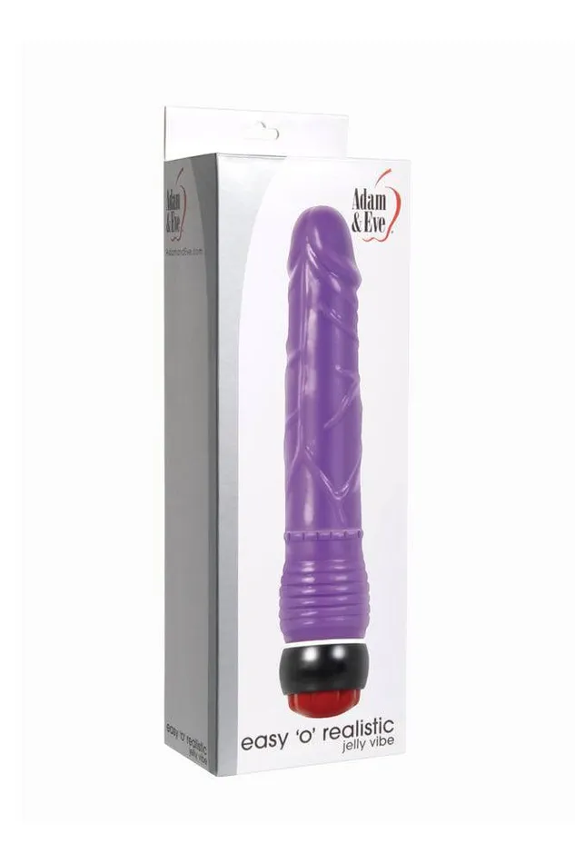 Adam Eve Easy O Realistic Jelly Vibe Purple Adam Eve Vibrators