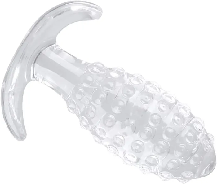 Adultskart Anal Transparent Anchor Beaded Anal Plug