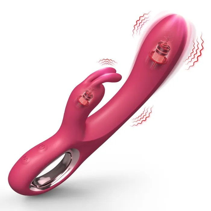 Amovibe G spot Rabbit Vibrator with Dual Motors Female Sex Toys