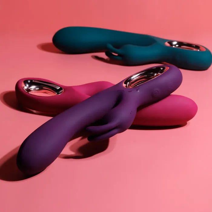 Amovibe G spot Rabbit Vibrator with Dual Motors Female Sex Toys