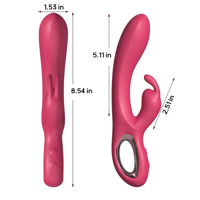 Amovibe G spot Rabbit Vibrator with Dual Motors Female Sex Toys