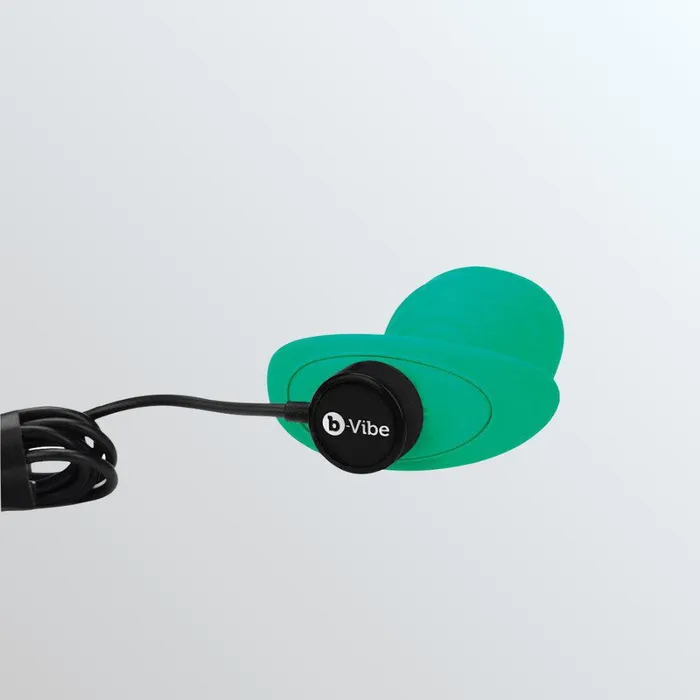 Anal BVibe BVibe Texture Vibrating Butt Plug Twist Green Large