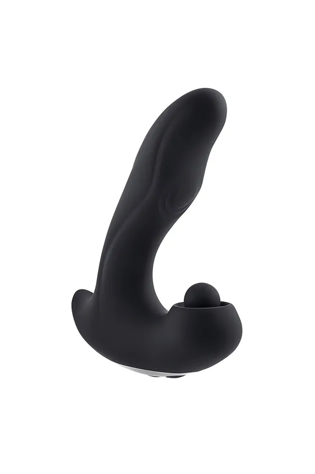 Anal Evolved Gender X Mad Tapper Double Tapping Vibrating Prostate Massager Black