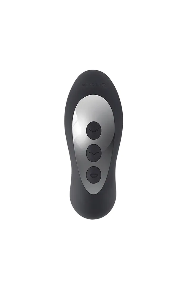 Anal Evolved Gender X Mad Tapper Double Tapping Vibrating Prostate Massager Black