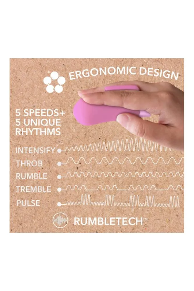 Blush Novelties Gaia Eco Delight Finger Vibrator Lavender Blush Vibrators