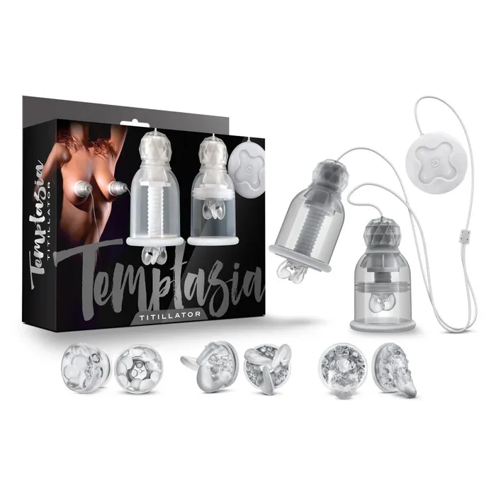 Blush Temptasia Titillator Nipple Play Massaging System with Suction BLUSH Couples