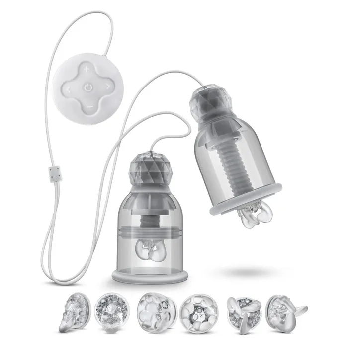Blush Temptasia Titillator Nipple Play Massaging System with Suction BLUSH Couples