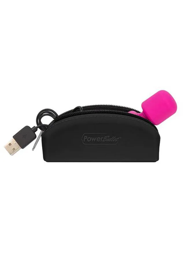BMS Vibrators PalmPower Pocket Rechargeable Mini Massage Wand PinkBlack
