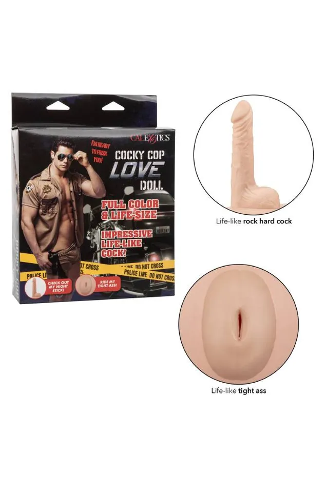 Cal Exotics Cal Exotics Cocky Cop Blow Up Doll Male Sex Toys