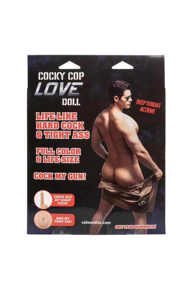 Cal Exotics Cal Exotics Cocky Cop Blow Up Doll Male Sex Toys