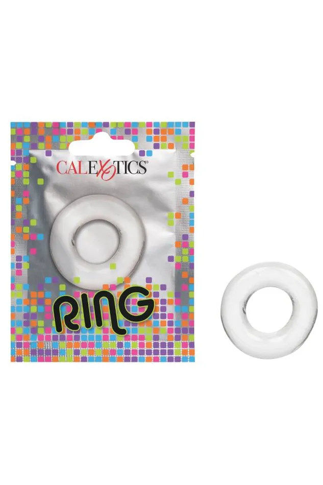 Cal Exotics Foil Pack Cock Ring Clear Cal Exotics Male Sex Toys